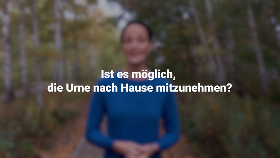 Urne nach Hause nehmen